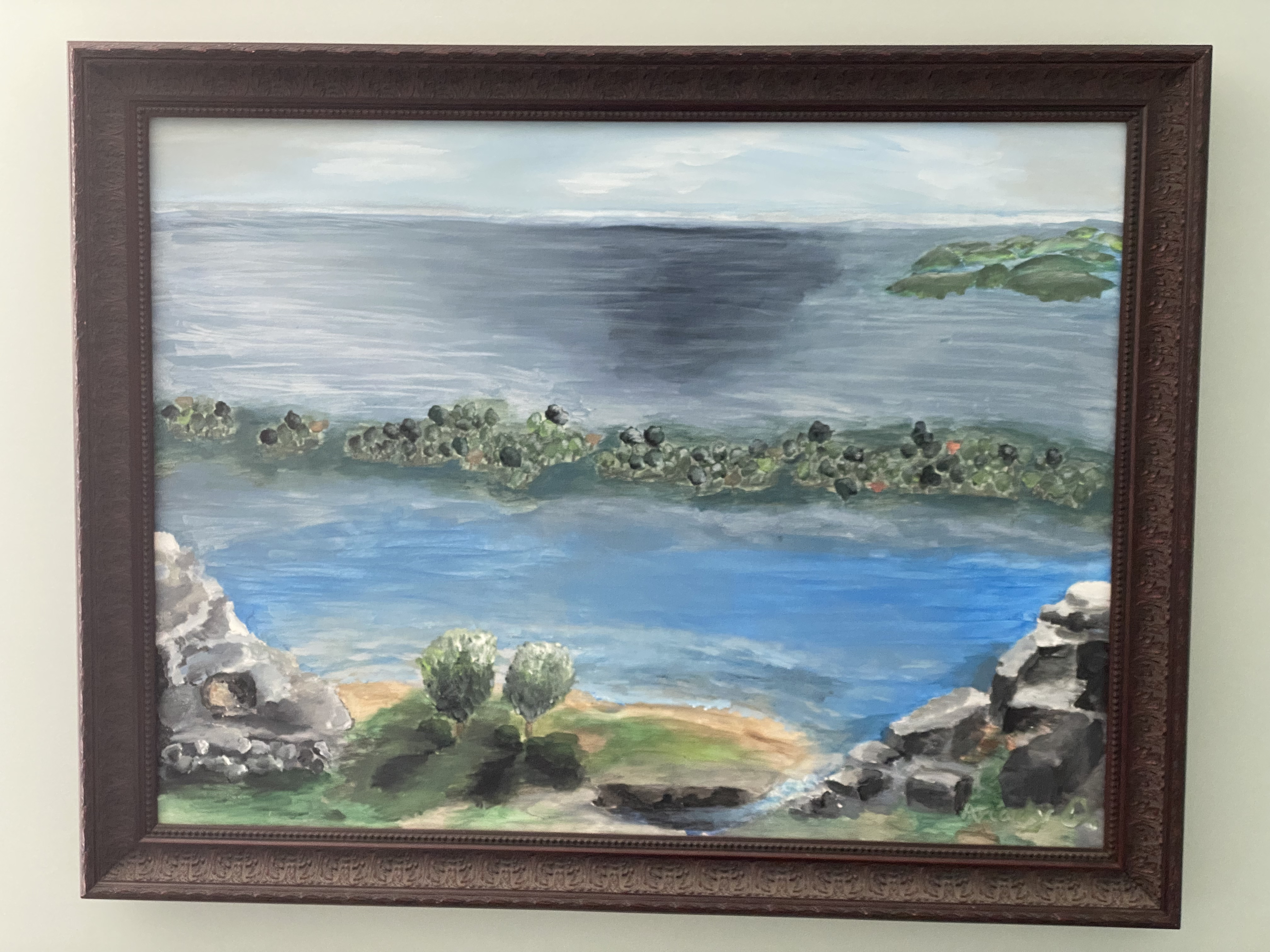 Ocean with Land painting